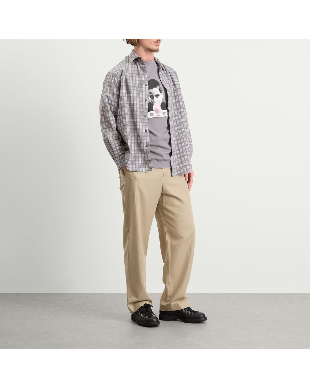 Postalco Gray Speak No T-Shirt for men