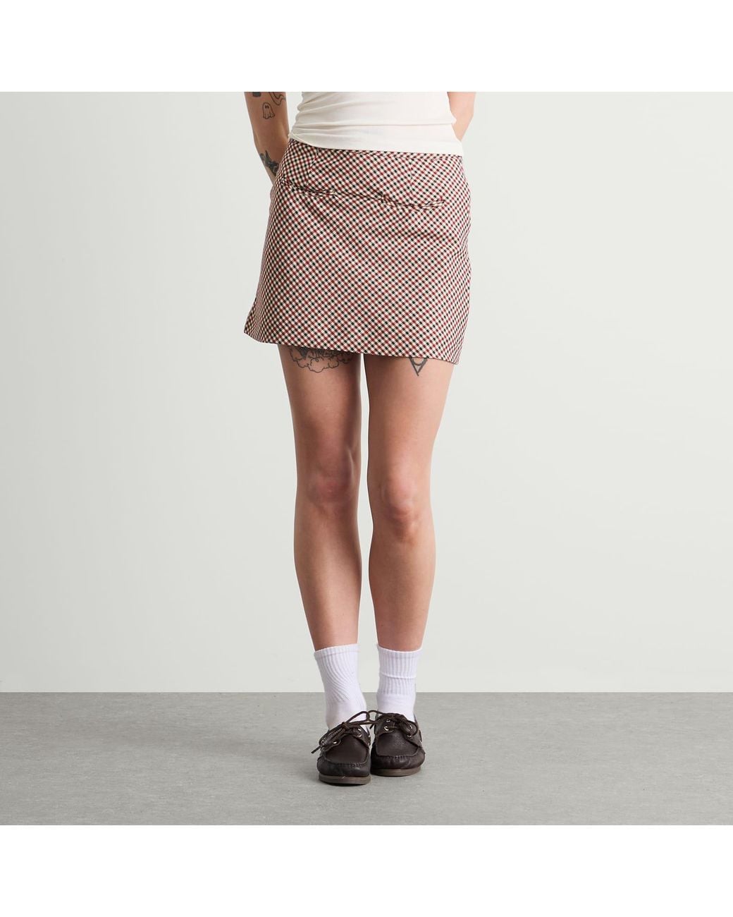 House Of Sunny Brown Marie Mini Skirt