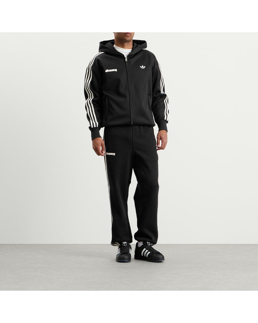 Adidas Black X Drama Call Hooded Track Top