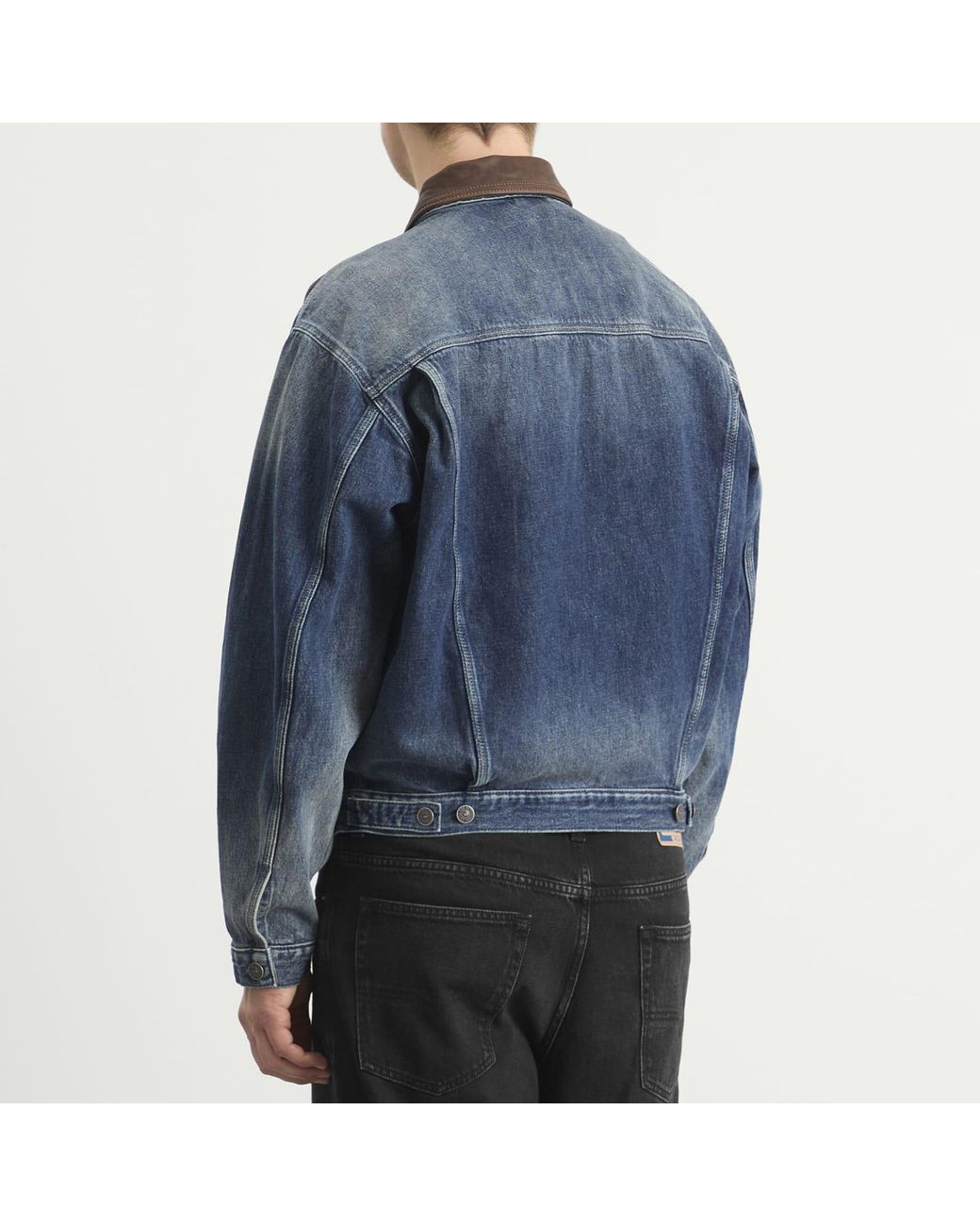 DIESEL Blue Denver Denim Jacket for men