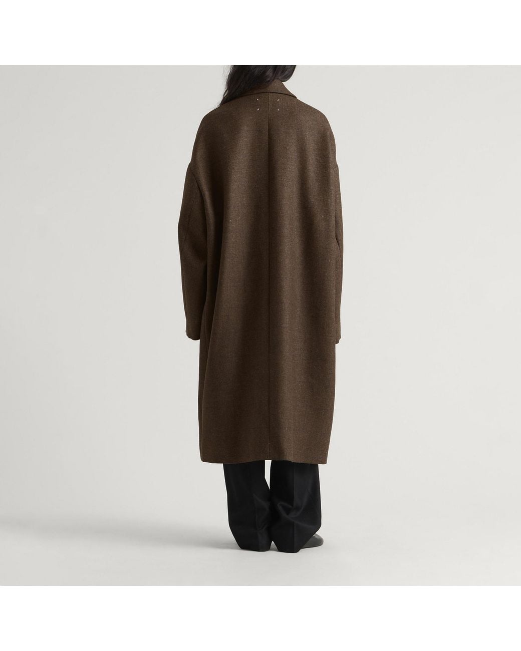 Maison Margiela Brown Oversized Cocooning Coat