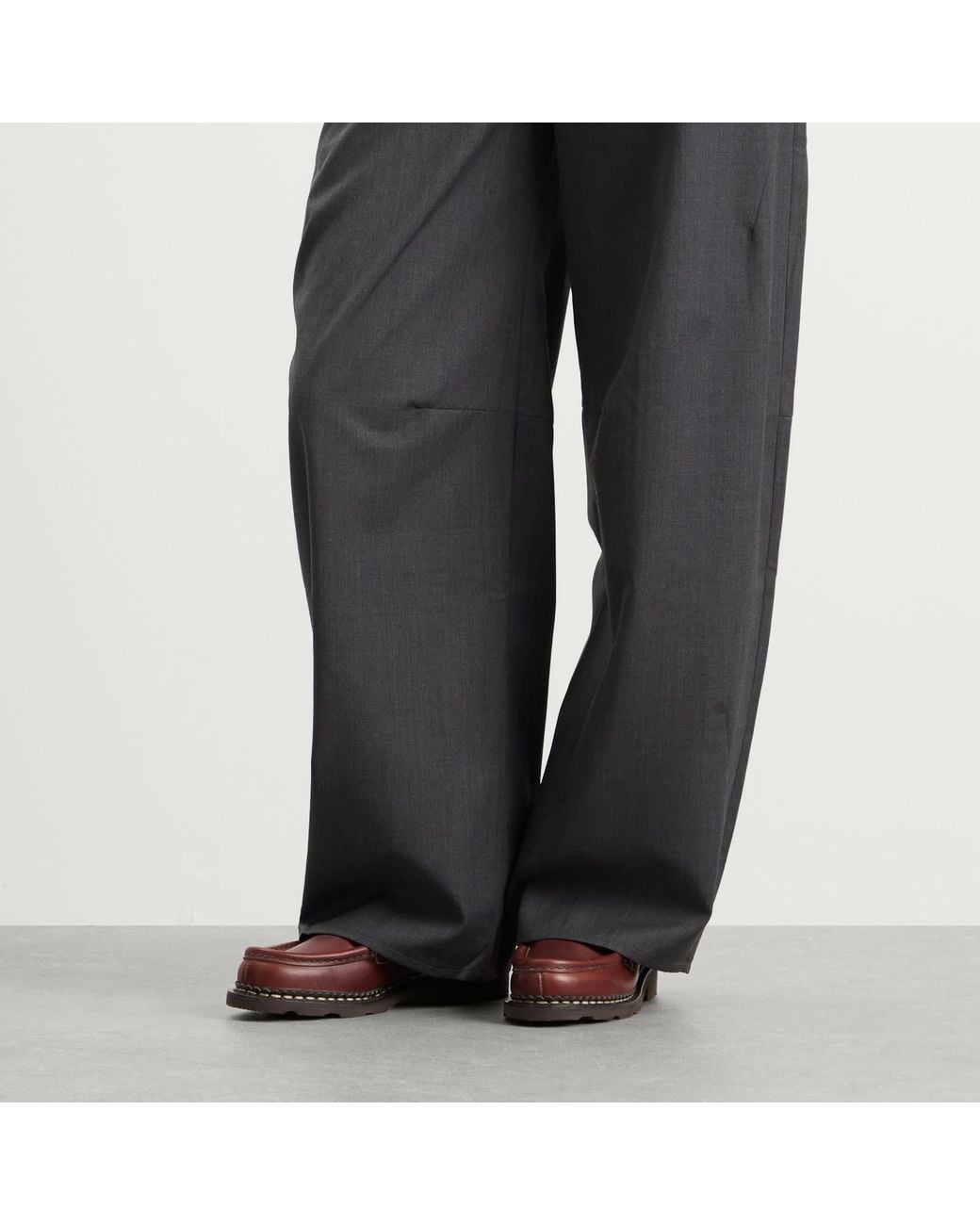 Paraboot Brown Orsay Leather Loafer