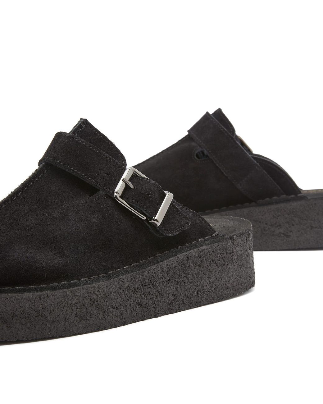 Clarks Trek Wedge Mule Shoes in Black | Lyst Clarks Trek Wedge Mule Shoes in Black | Lyst