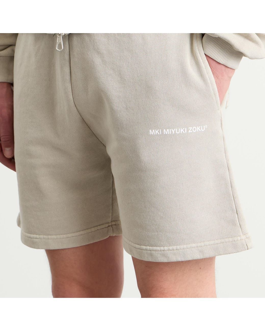 MKI Miyuki-Zoku Natural Uniform Sweat Shorts for men