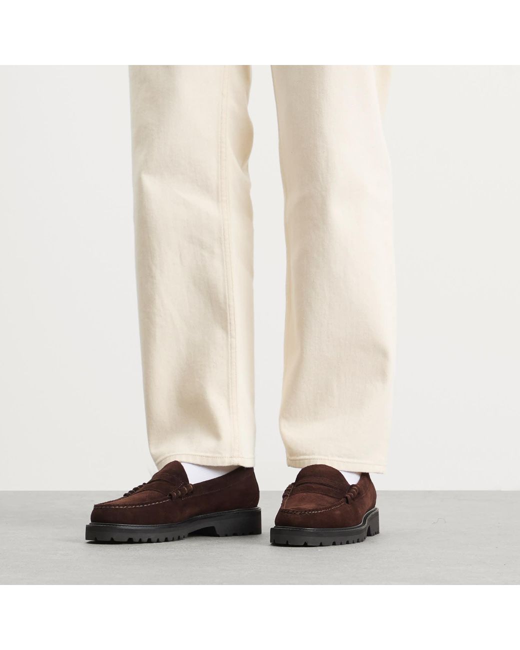 G.H.BASS Brown Larson 90S Loafer for men
