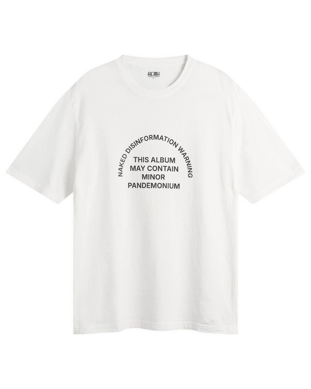 ACMH by Magic Castles White Naked Disinformation T-Shirt for men