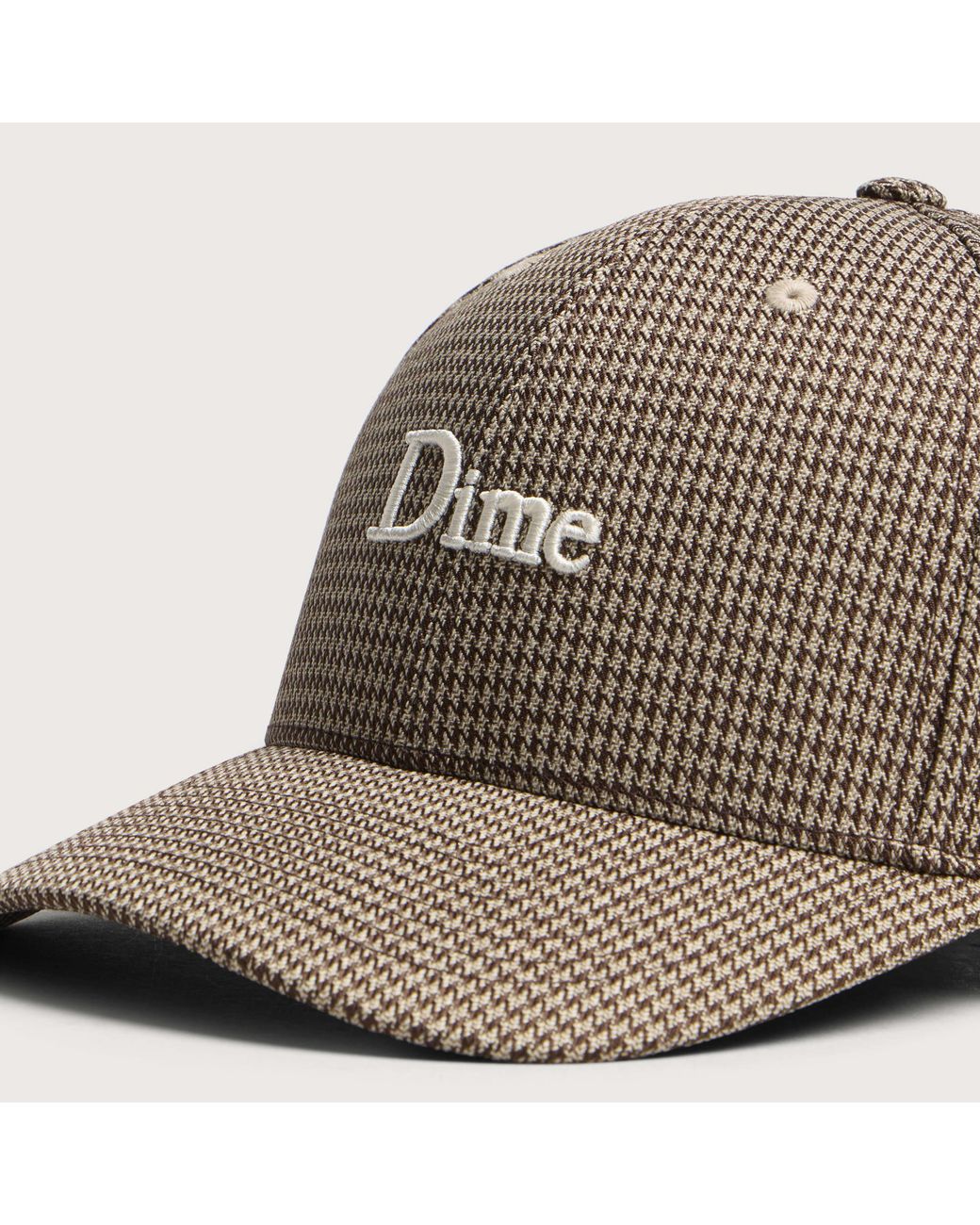 Dime Brown Classic Houndstooth Low Pro Cap for men