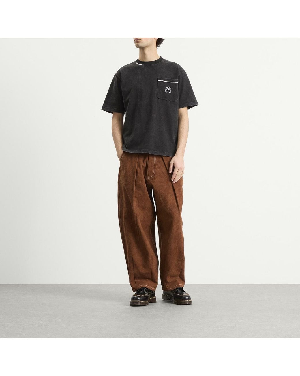 Heresy Black Arch Pocket T-Shirt for men
