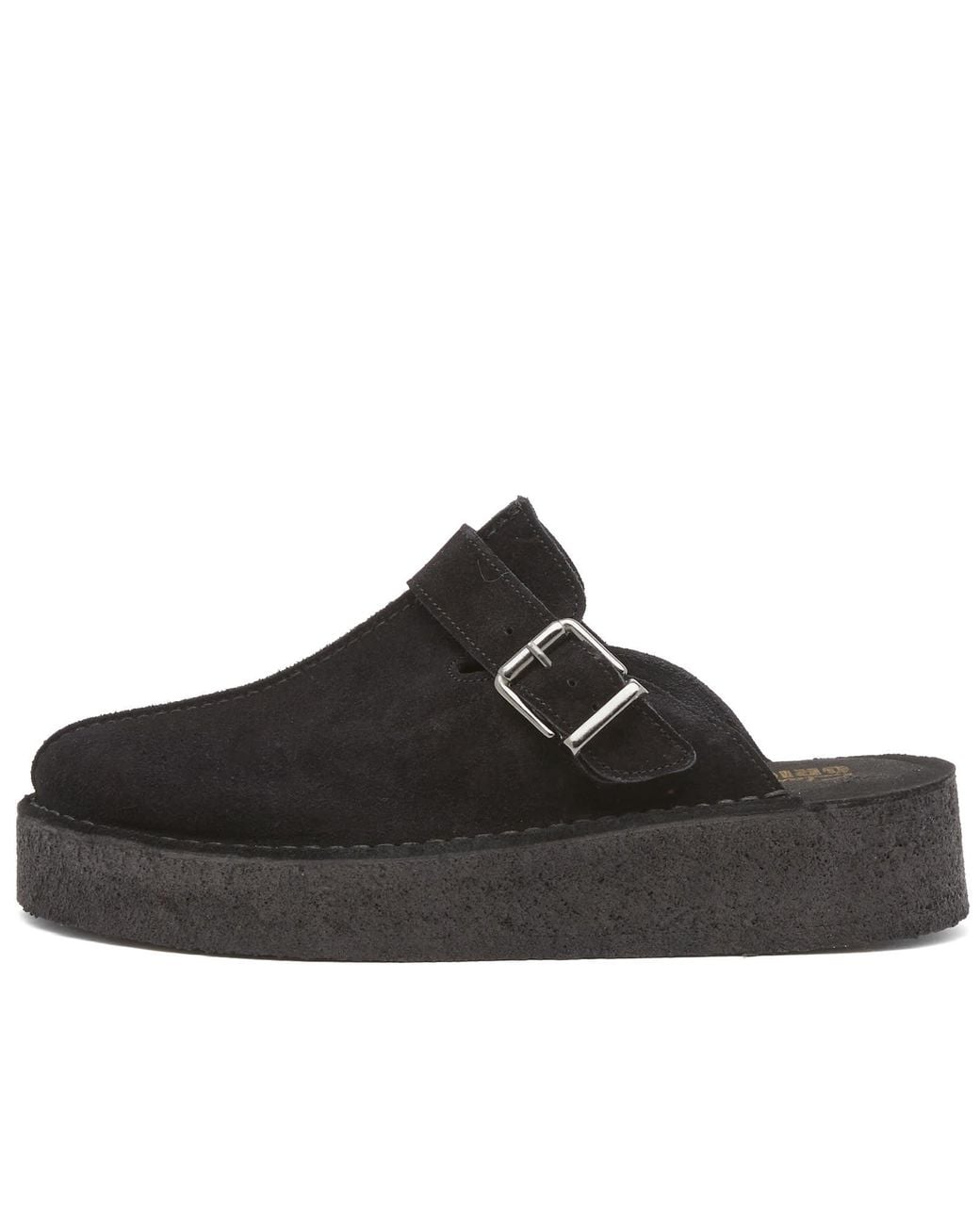 Clarks Trek Wedge Mule Shoes in Black | Lyst