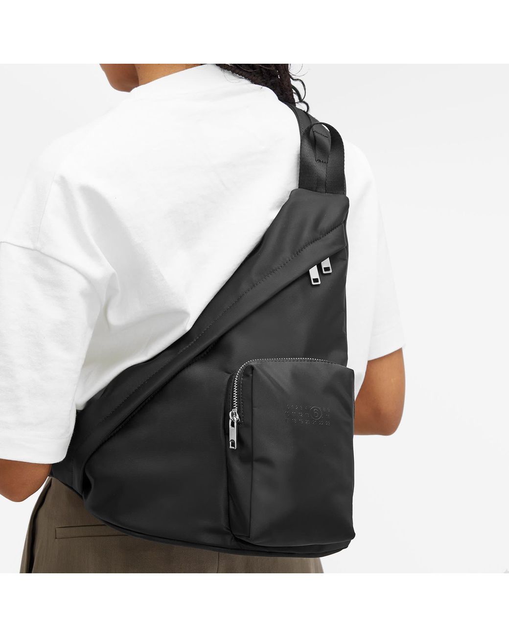 MM6 by Maison Margiela Japanese Sling Bag in Black | Lyst