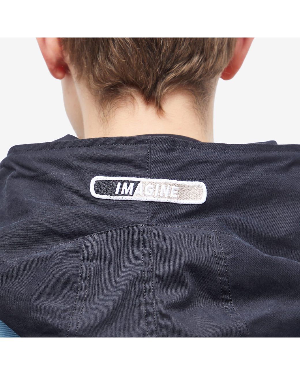 Fred Perry X Raf Simons Printed Patch Parka Jacket in Blue for Men