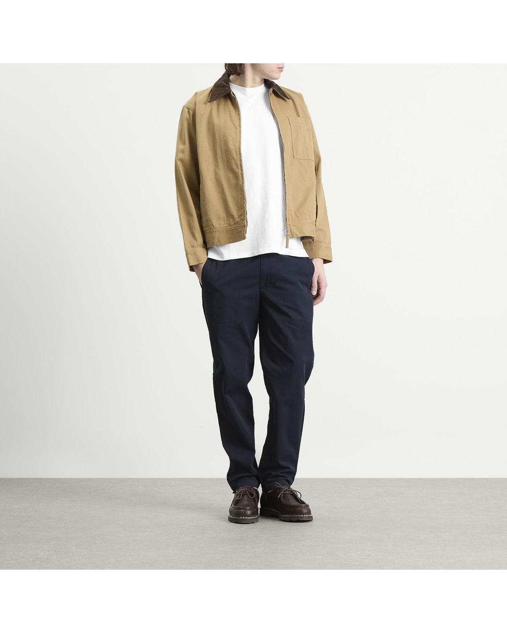Folk White Contrast Sleeve T-Shirt for men