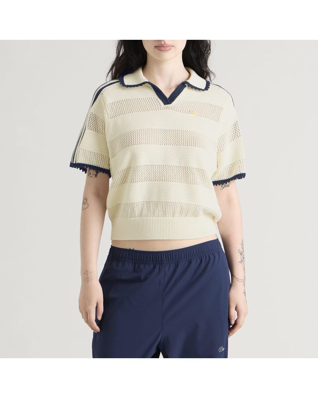 Adidas Natural Crochet Polo