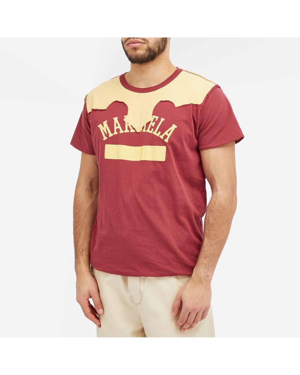 【関税込み】maison margiela 'Western patchwork' T-shirt MAISON MARGIELA Western patchwork T-shirt | Garmentory