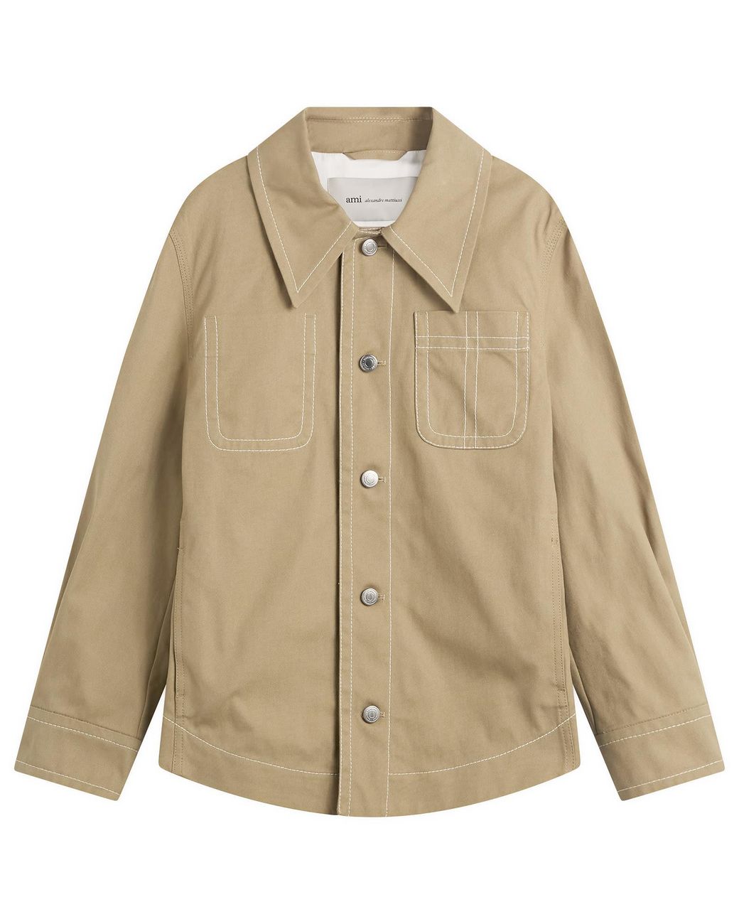 AMI Natural Worker Shirt Jacket for men