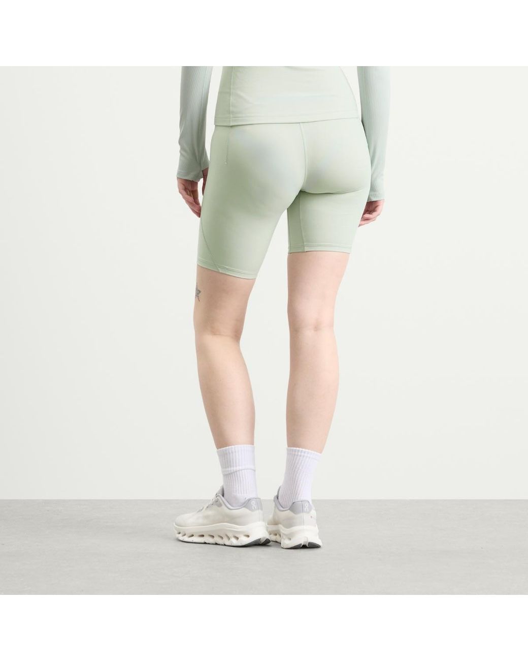 On Shoes Green Studio Cycling Shorts