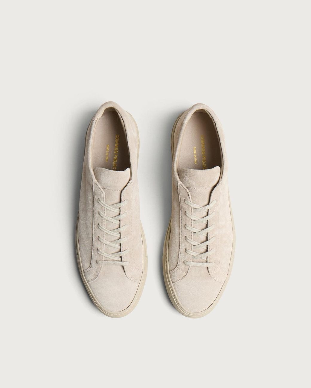 Common Projects Natural Achilles Suede Sneakers for men