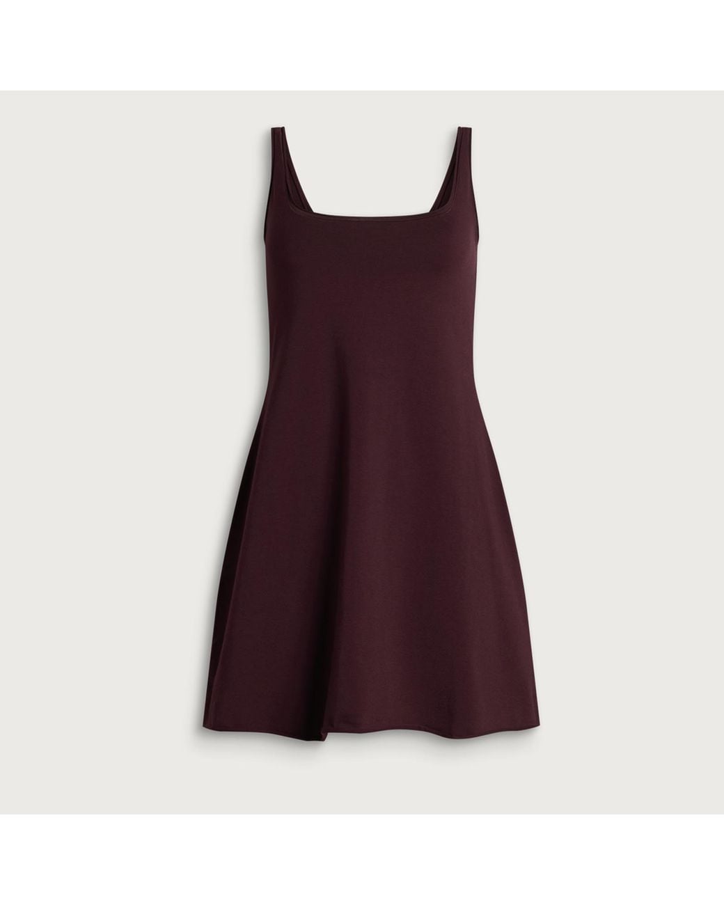 Skims Purple Cotton Jersey Mini Dress