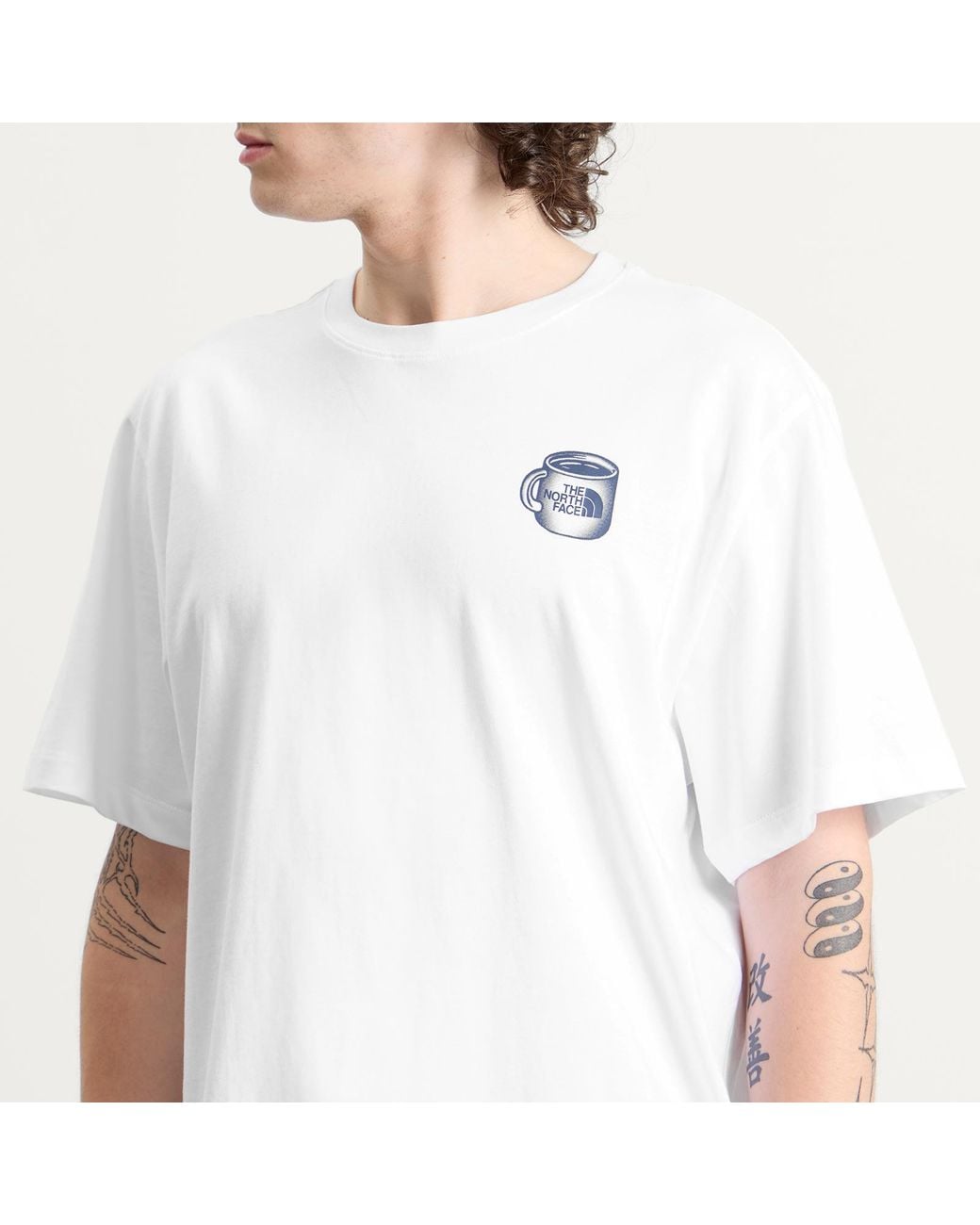 The North Face White Basecamp Barista Relaxed T-Shirt for men