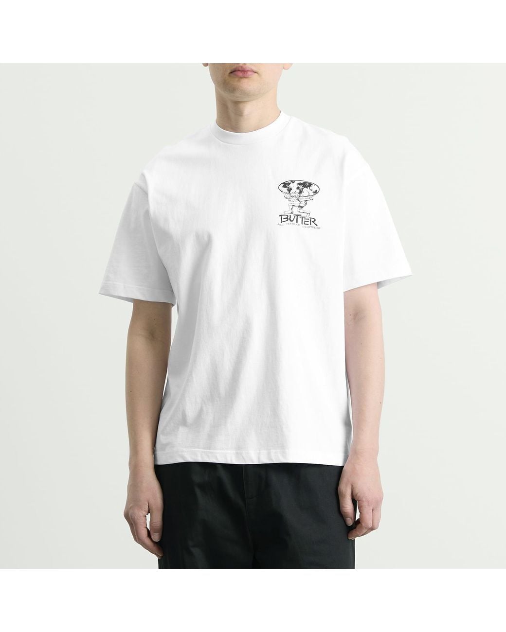 Butter Goods White Terrain T-Shirt for men