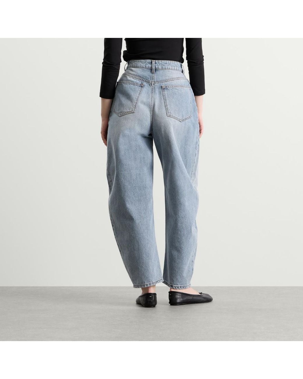 Rohe Blue High-Waist Sculptural Denim Jeans