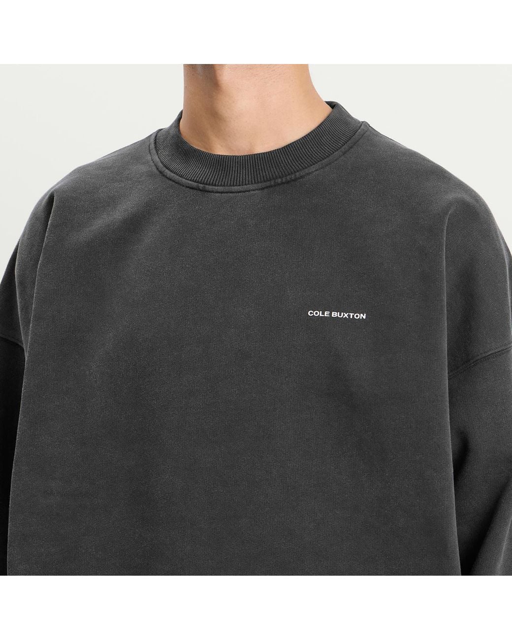 Cole Buxton Black Mini Logo Sweatshirt for men