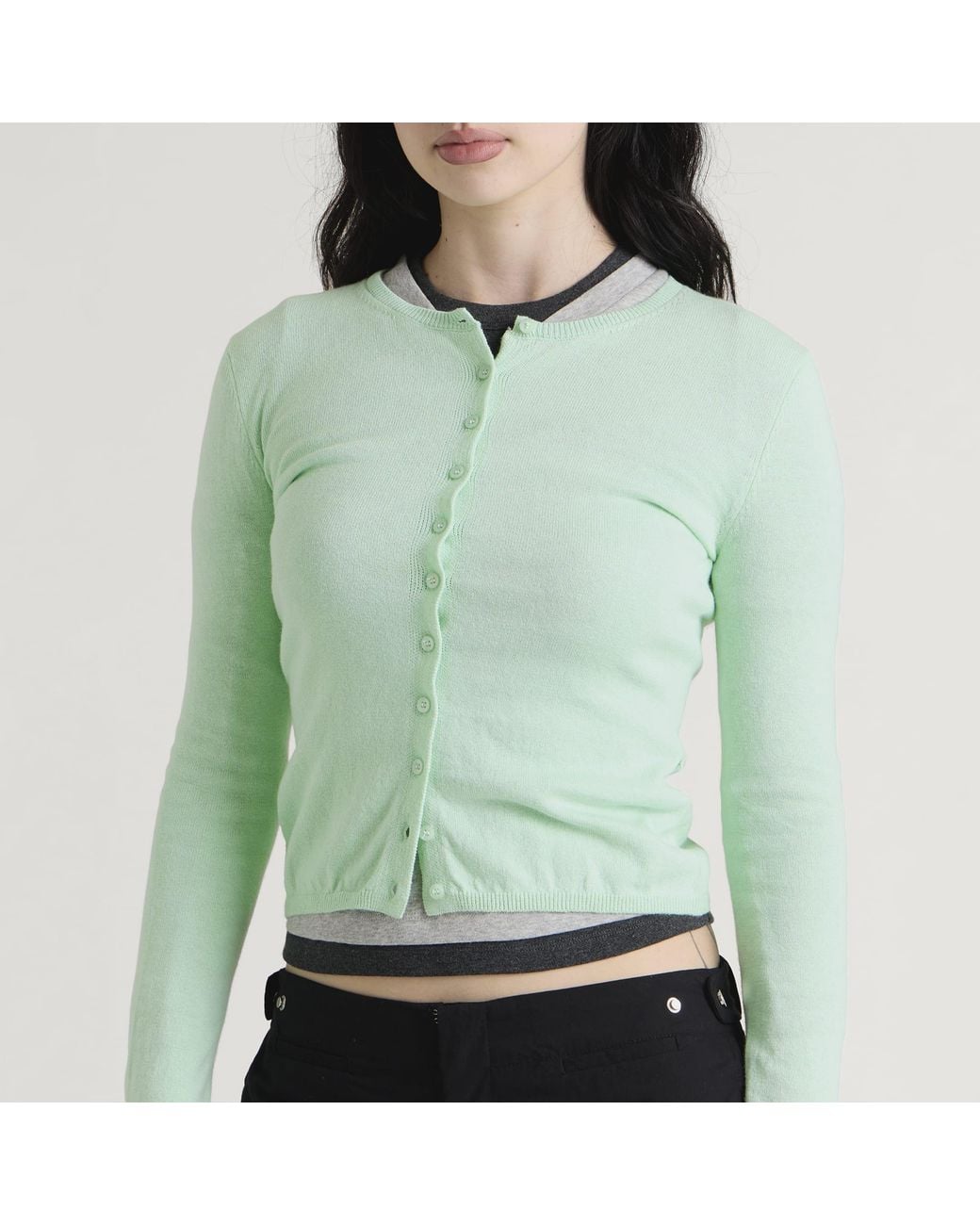 Peachy Den Green Everyday Cardigan