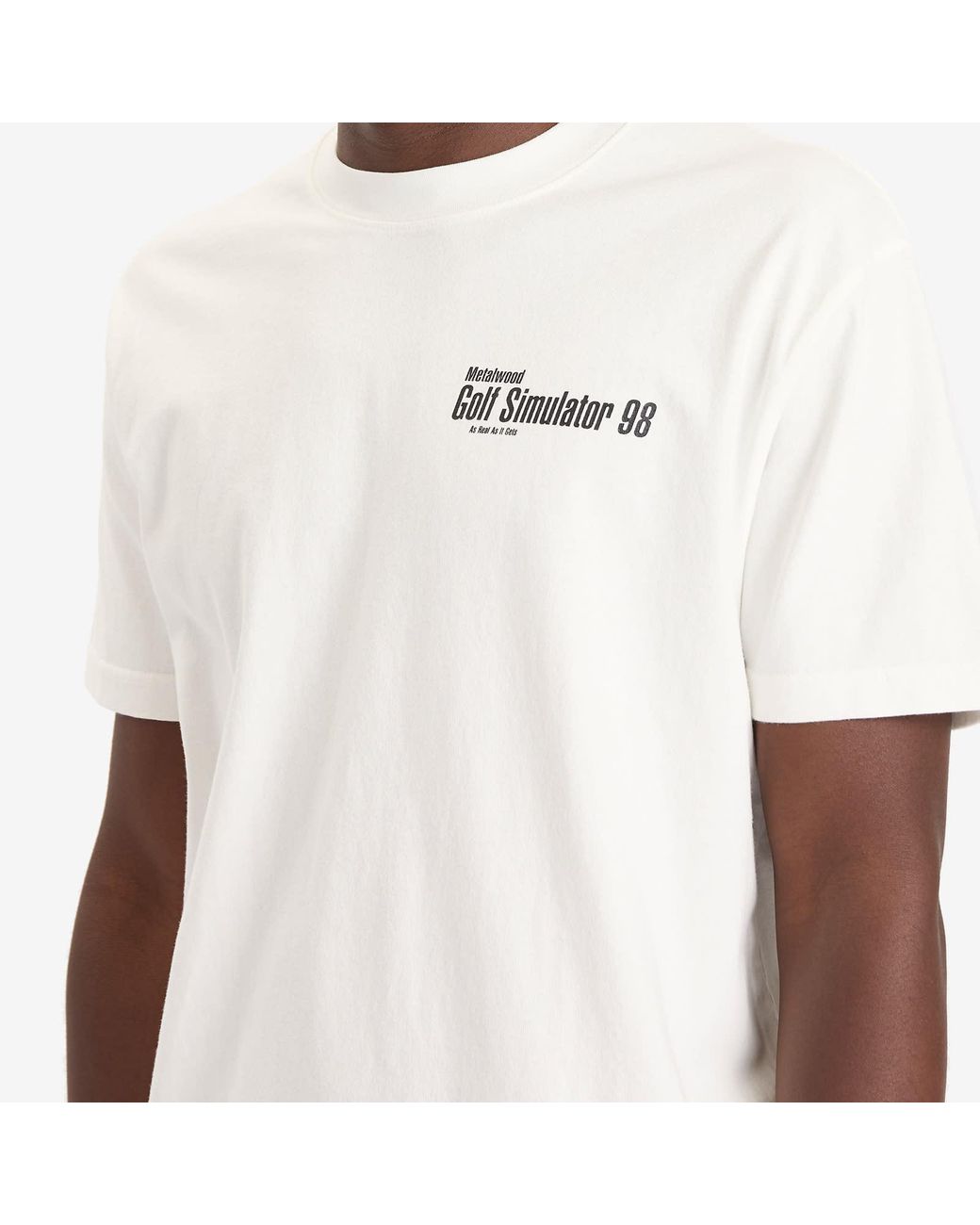 METALWOOD STUDIO White Simulator 98 T-Shirt for men