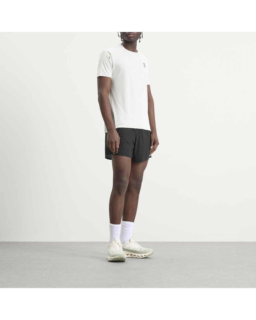 On Shoes White Performance T-Shirt for men