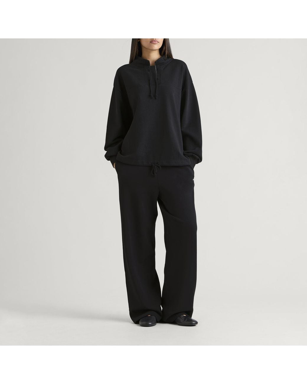 Fruity Booty Black Track Button Jumper