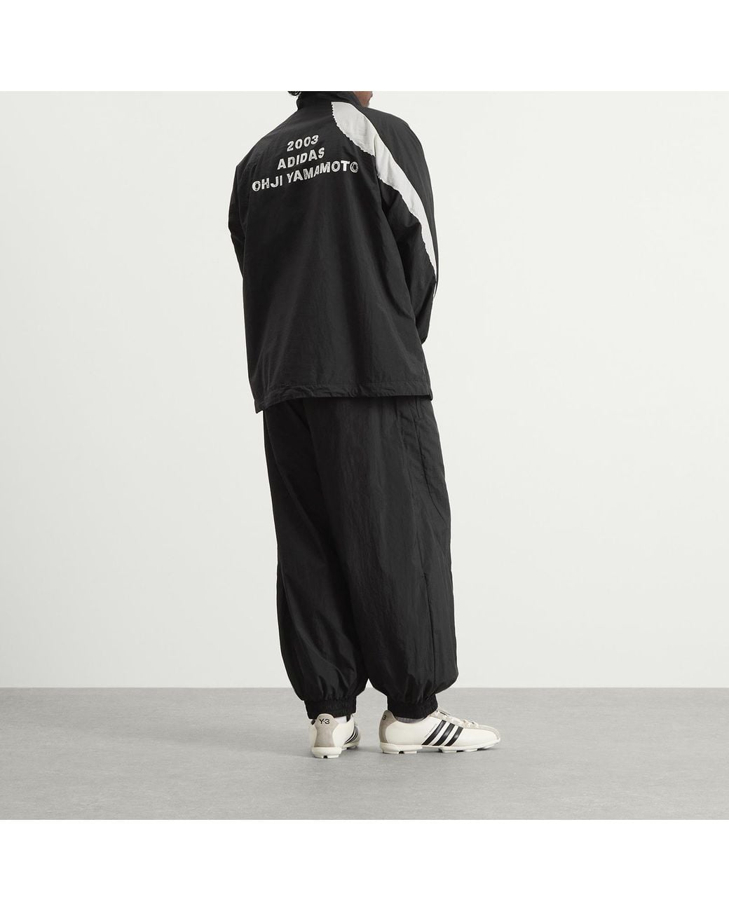 Y-3 Black Logo Track Jacket for men