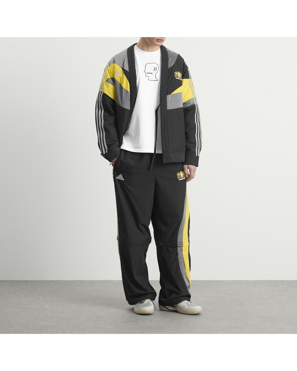 Adidas Gray X Brain Dead Track Pant for men