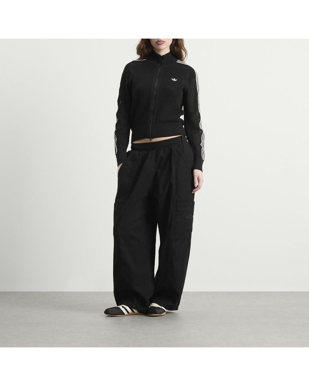Adidas Black Crochet Track Top