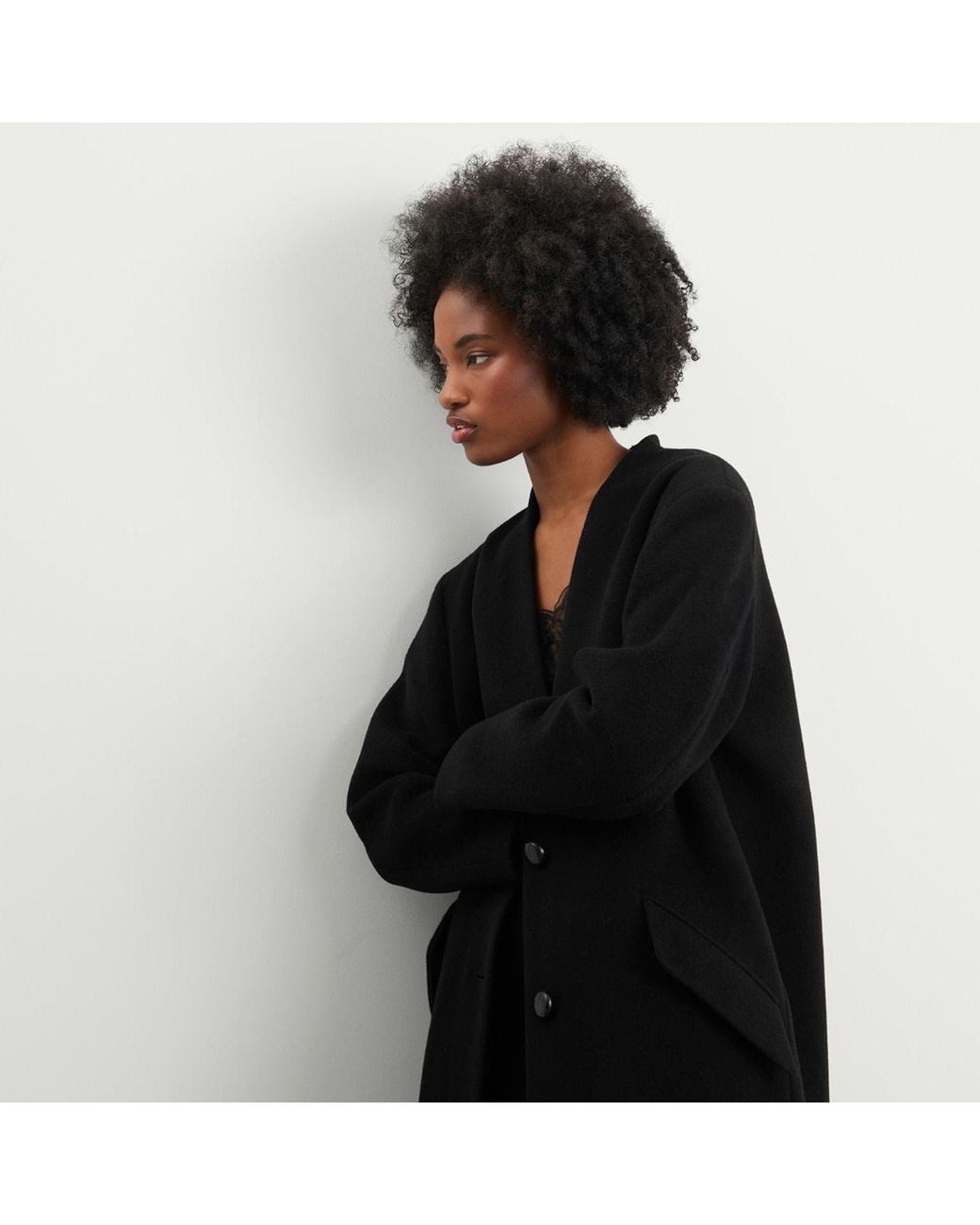 Isabel Marant Black Florane Long Wool Coat