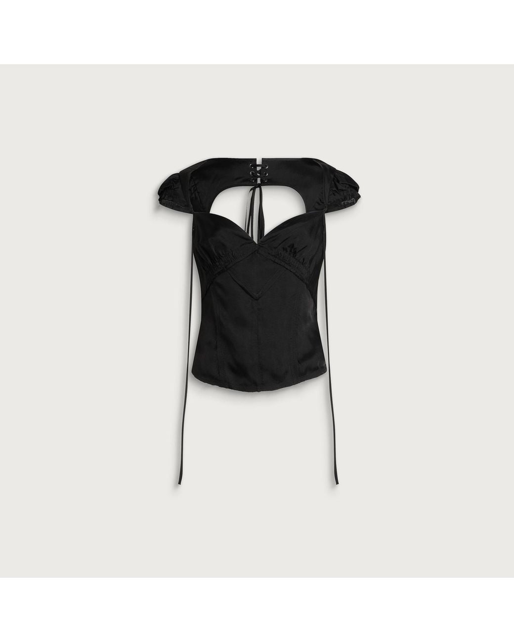 KNWLS Black Beth Blouse