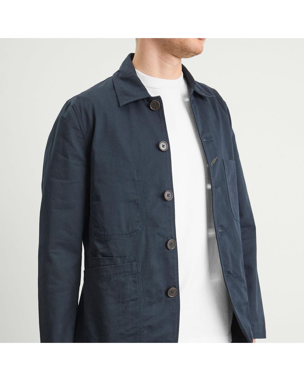 Universal Works Blue Bakers Jacket for men
