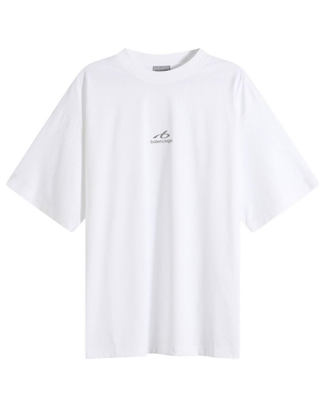 Balenciaga White Logo T-Shirt for men