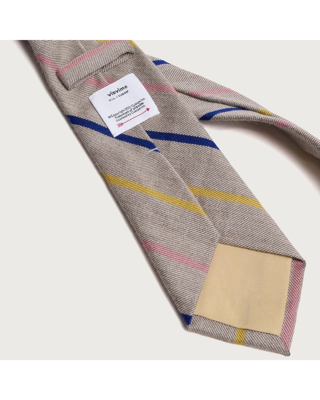 Visvim Natural Striped Tie for men