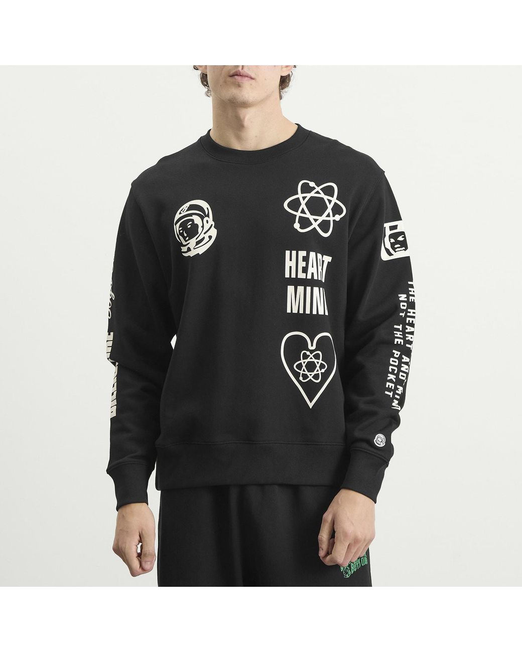 BBCICECREAM Black Multi Print Sweatshirt for men