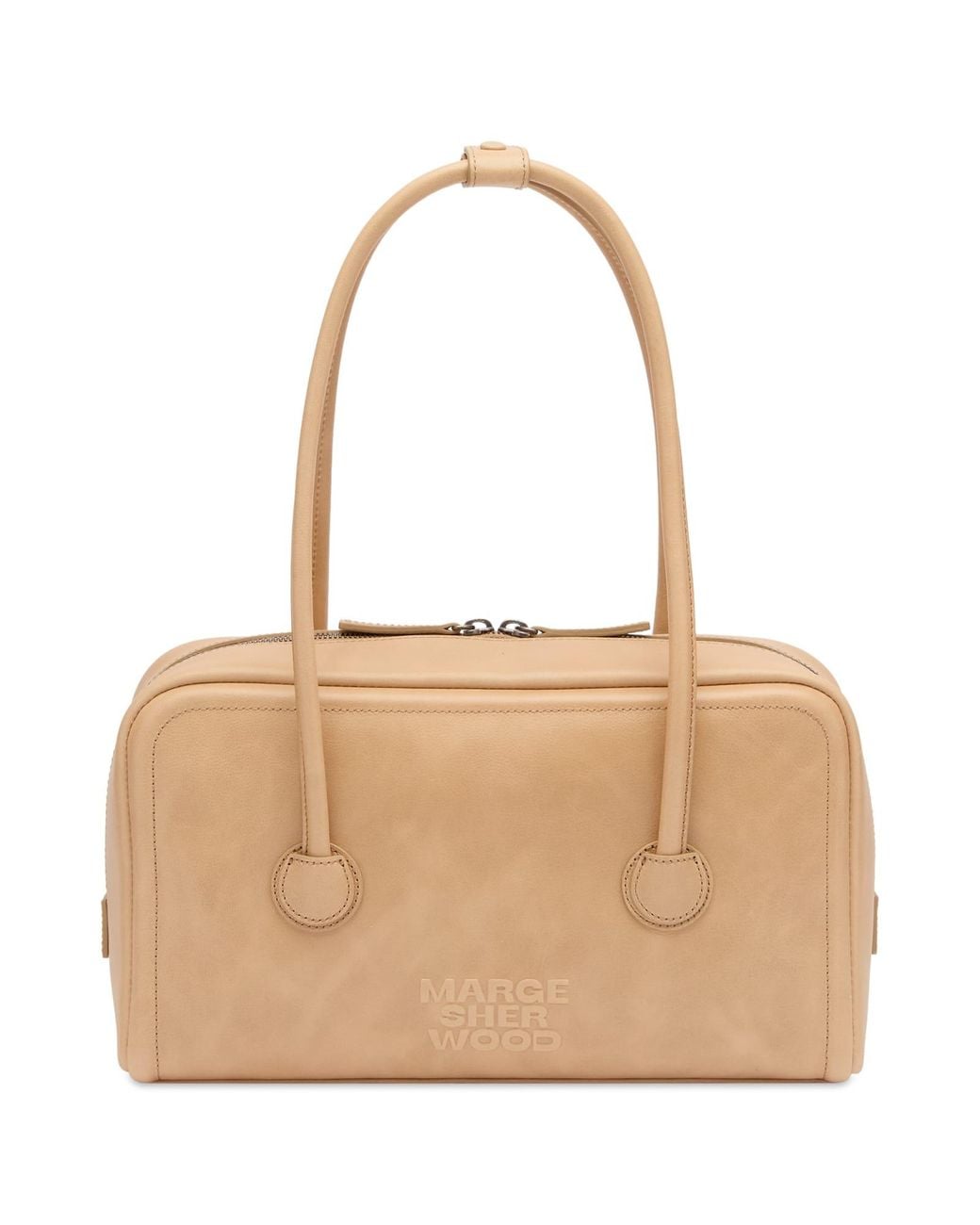 MARGE SHERWOOD Natural Small Soft Boston Bag