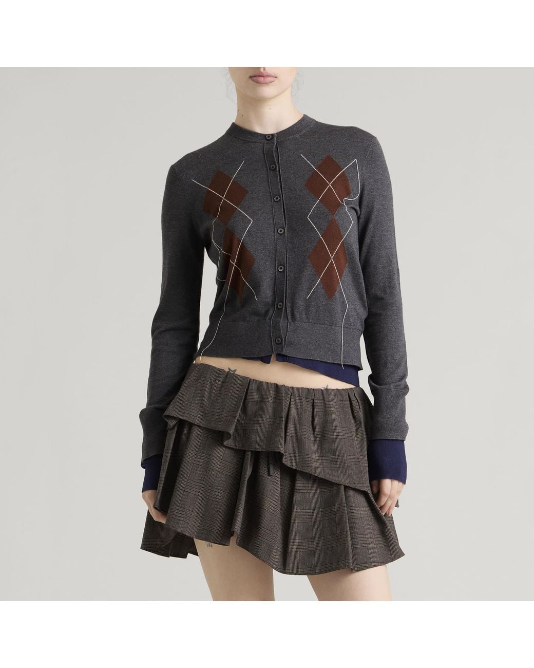 Acne Black Kohona Silky Wool Cardigan