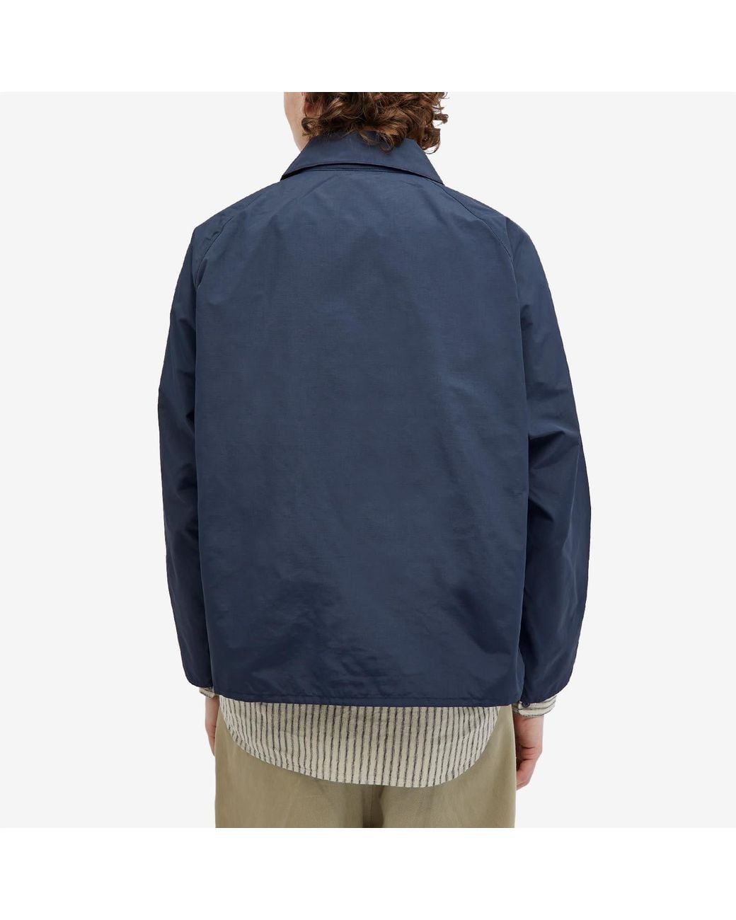 Barbour Os Transport Showerproof Jacket in Blue for Men | Lyst