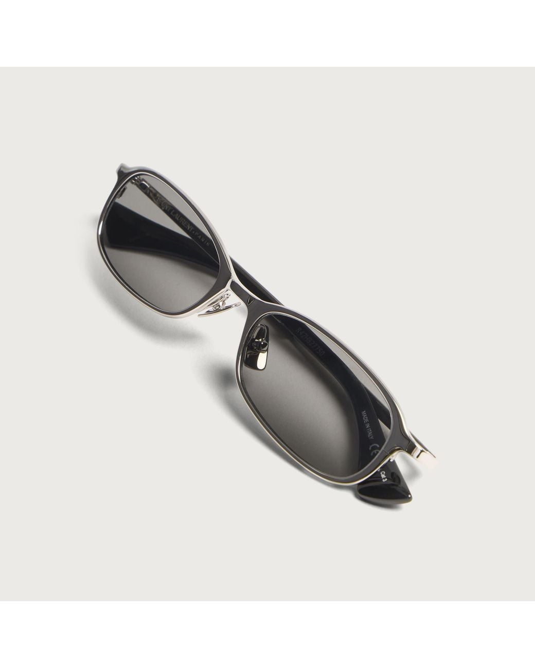 Saint Laurent Gray Saint Laurent 934 Mia Sl Logo Sunglasses
