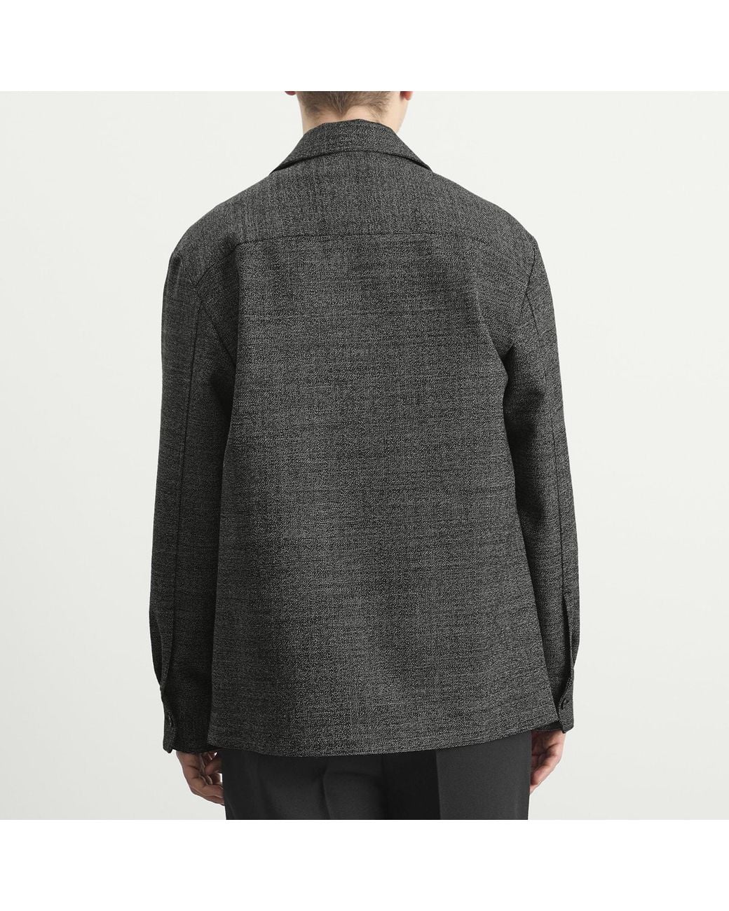 Jil Sander Gray Zip Outershirt for men