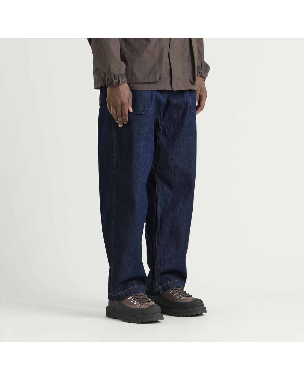 Gramicci Blue Fatigue Denim Pant for men