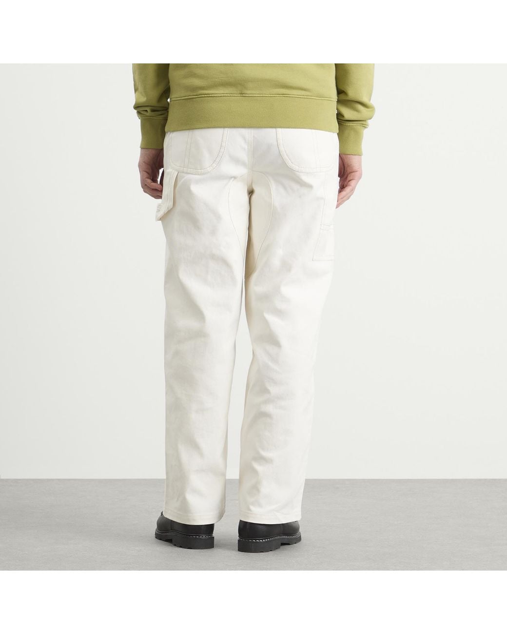 AMI White Worker Trousers for men