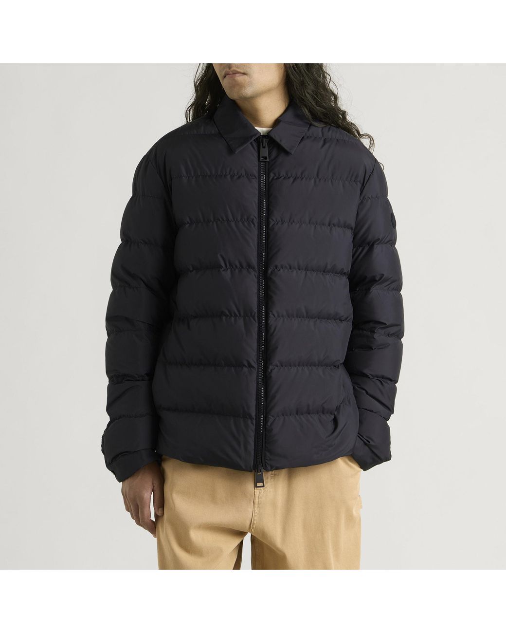 Moncler Blue Malghette Shirt Jacket for men