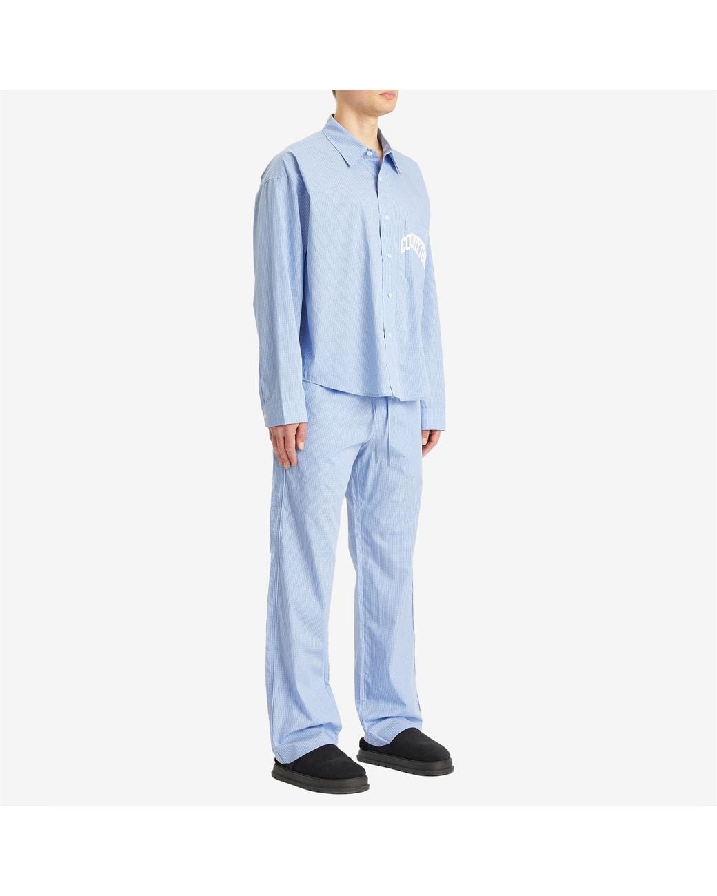 Cole Buxton Blue Pyjama Pant for men