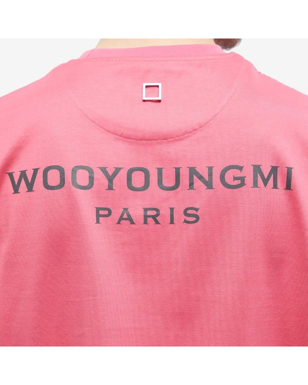 WOOYOUNGMI Back Logo T-shirt in Pink for Men | Lyst Canada