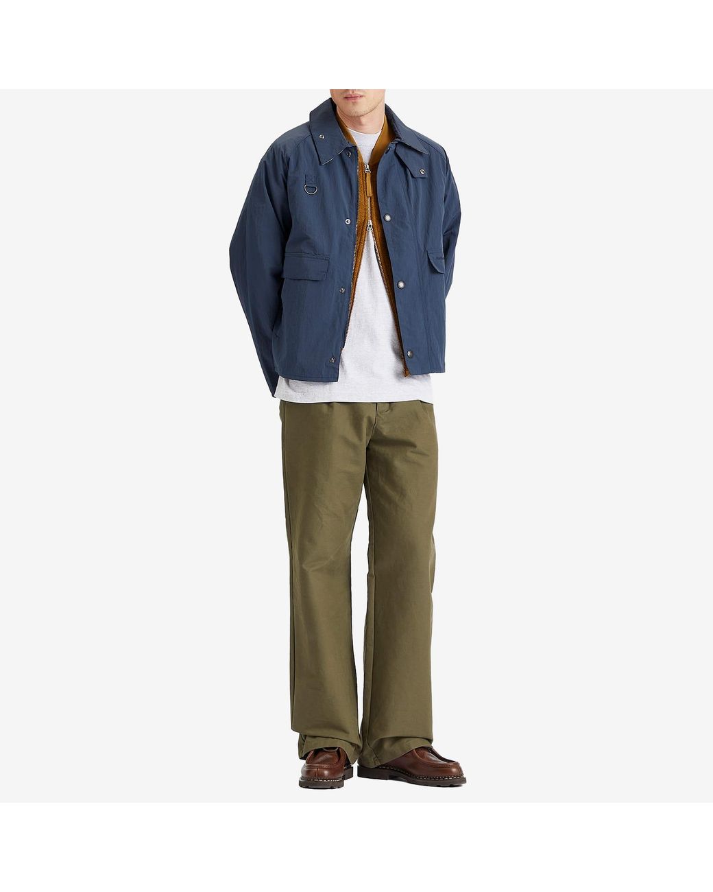 Barbour Os Spey Lightweight Showerproof Jacket in Blue for Barbour Os Spey Lightweight Showerproof Jacket in Blue for